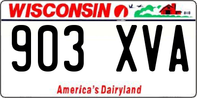 WI license plate 903XVA