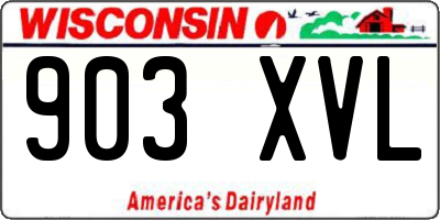 WI license plate 903XVL