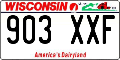 WI license plate 903XXF