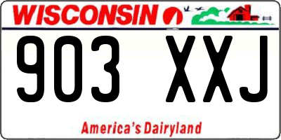 WI license plate 903XXJ