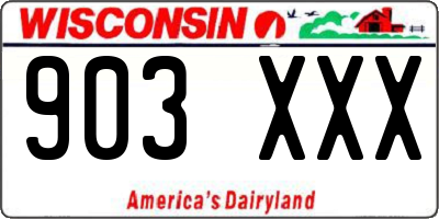 WI license plate 903XXX