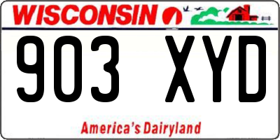 WI license plate 903XYD