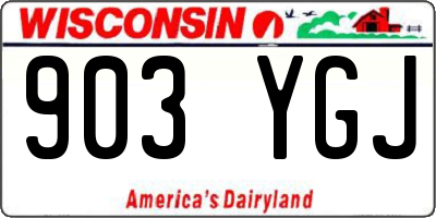 WI license plate 903YGJ