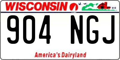 WI license plate 904NGJ