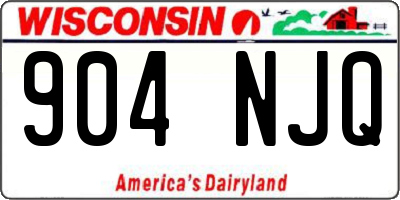 WI license plate 904NJQ
