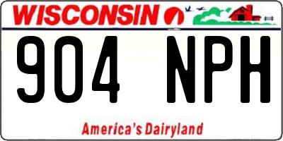 WI license plate 904NPH