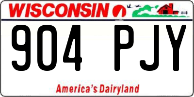 WI license plate 904PJY