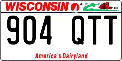 WI license plate 904QTT