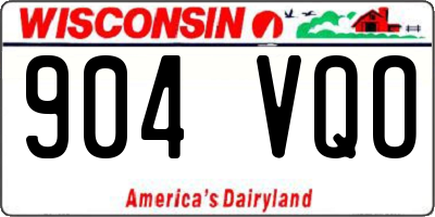 WI license plate 904VQO