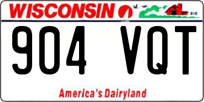WI license plate 904VQT