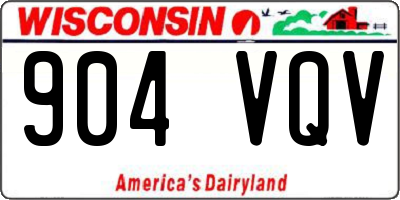 WI license plate 904VQV