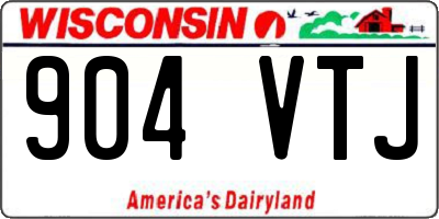 WI license plate 904VTJ