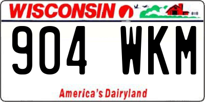 WI license plate 904WKM