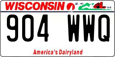 WI license plate 904WWQ