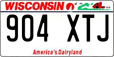 WI license plate 904XTJ