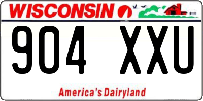 WI license plate 904XXU