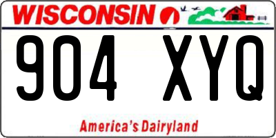 WI license plate 904XYQ
