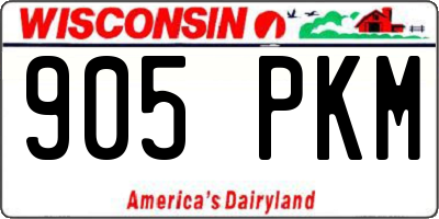 WI license plate 905PKM