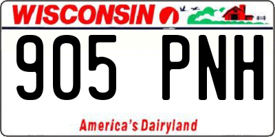 WI license plate 905PNH