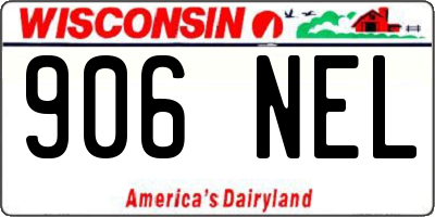 WI license plate 906NEL