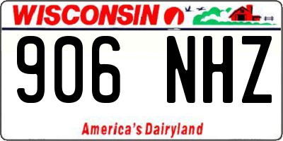 WI license plate 906NHZ