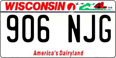 WI license plate 906NJG