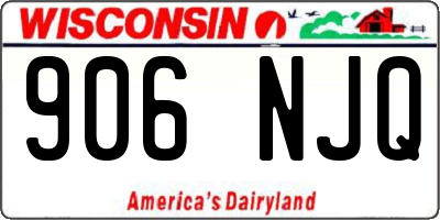 WI license plate 906NJQ