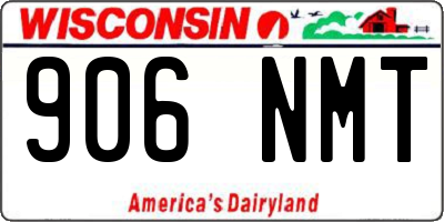 WI license plate 906NMT