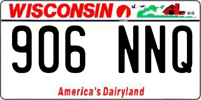 WI license plate 906NNQ