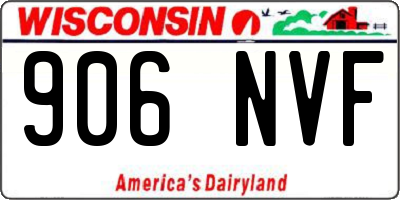 WI license plate 906NVF