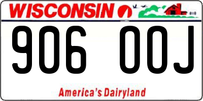 WI license plate 906OOJ