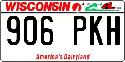 WI license plate 906PKH