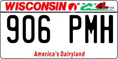 WI license plate 906PMH