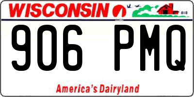 WI license plate 906PMQ