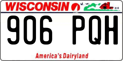 WI license plate 906PQH