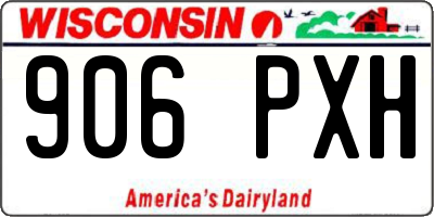 WI license plate 906PXH
