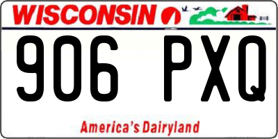 WI license plate 906PXQ