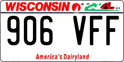WI license plate 906VFF