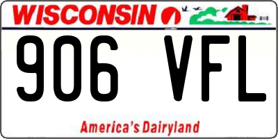 WI license plate 906VFL