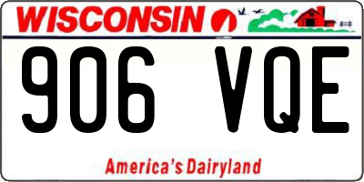 WI license plate 906VQE