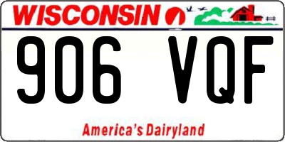 WI license plate 906VQF