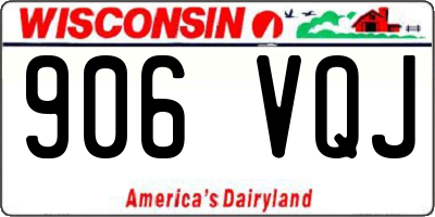 WI license plate 906VQJ