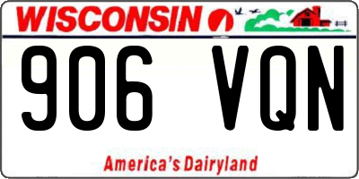 WI license plate 906VQN