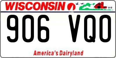 WI license plate 906VQO
