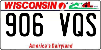 WI license plate 906VQS