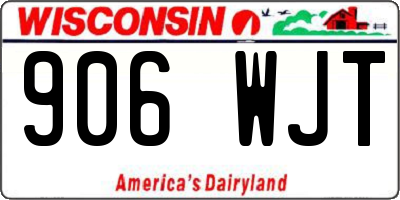 WI license plate 906WJT