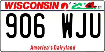 WI license plate 906WJU