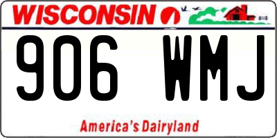 WI license plate 906WMJ