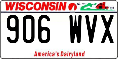 WI license plate 906WVX