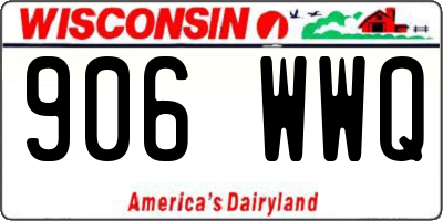 WI license plate 906WWQ